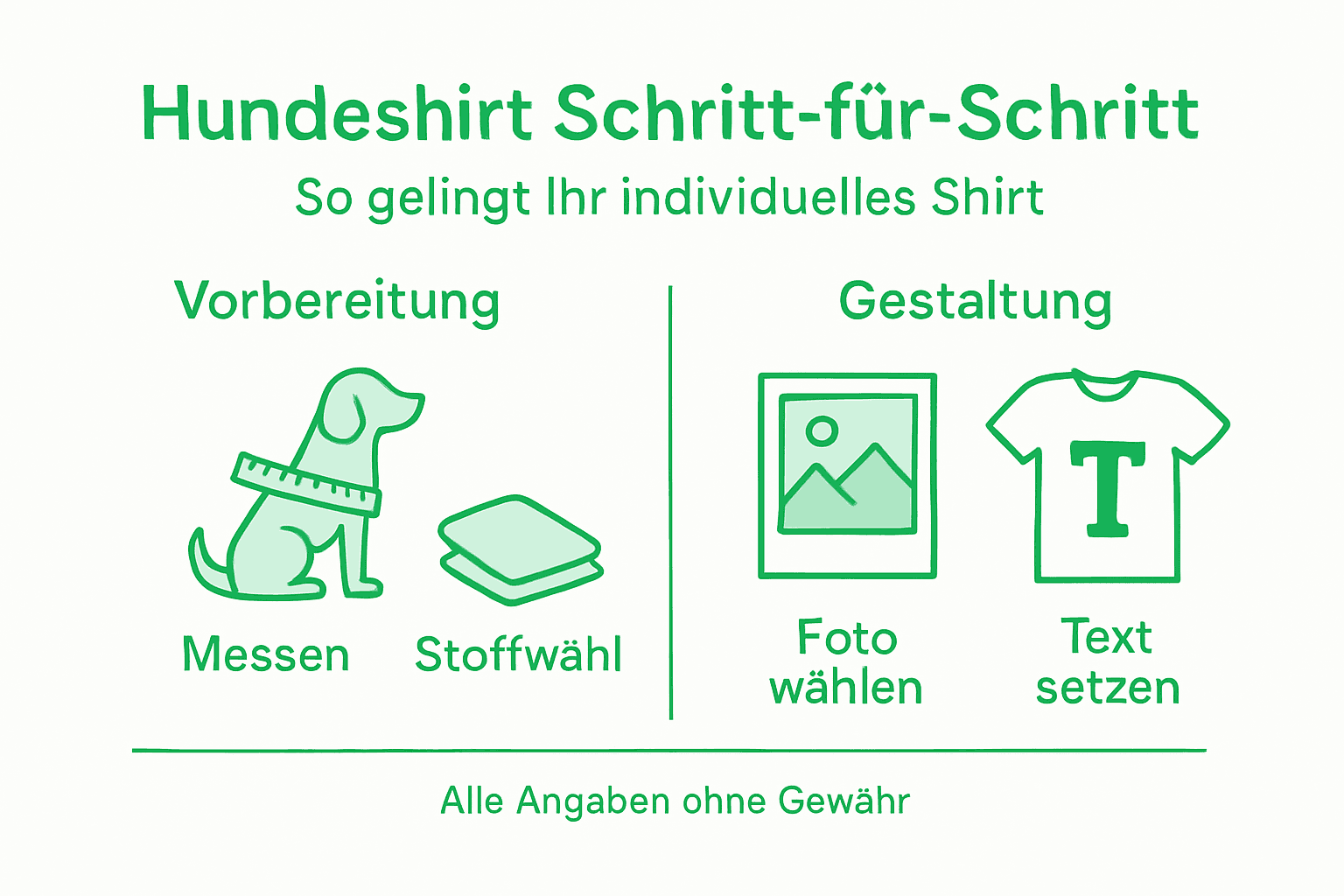So gestaltest du Hundeshirts: Eine anschauliche Schritt-für-Schritt-Anleitung als Infografik