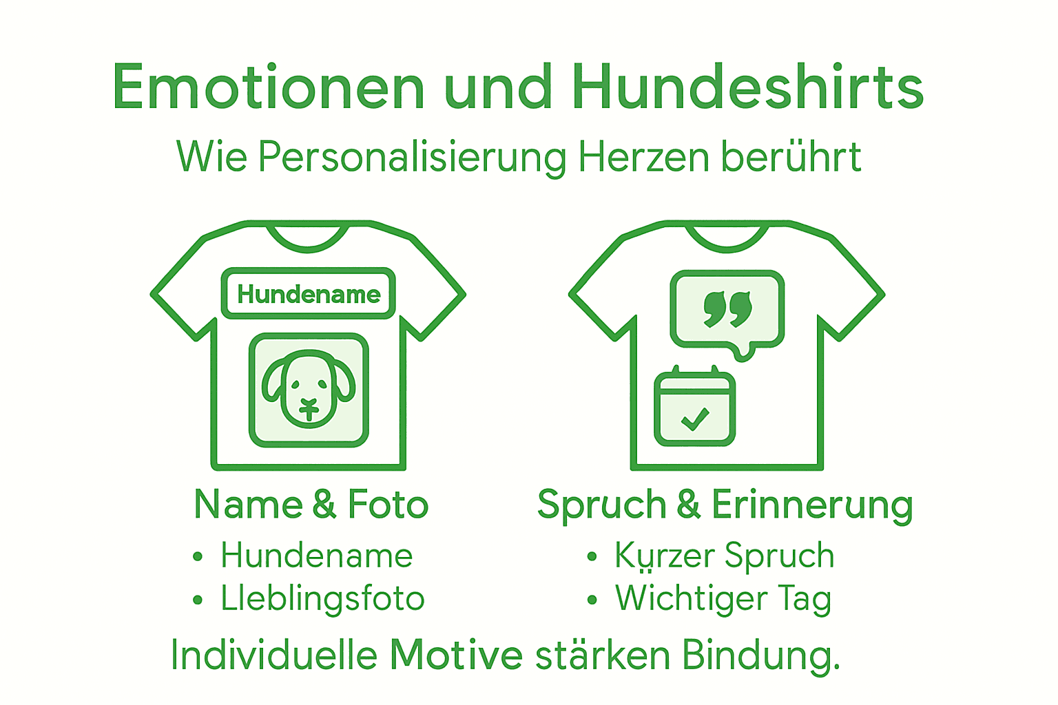 Infografik: Wie persönliche Designs und emotionale Bindung Hundeshirts besonders machen