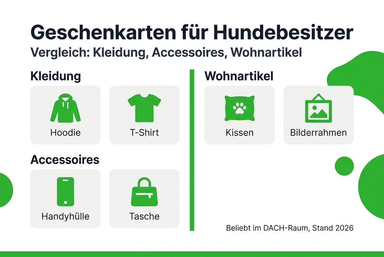 Geschenkkarten im Überblick – mit passenden Symbolen für jede Kategorie