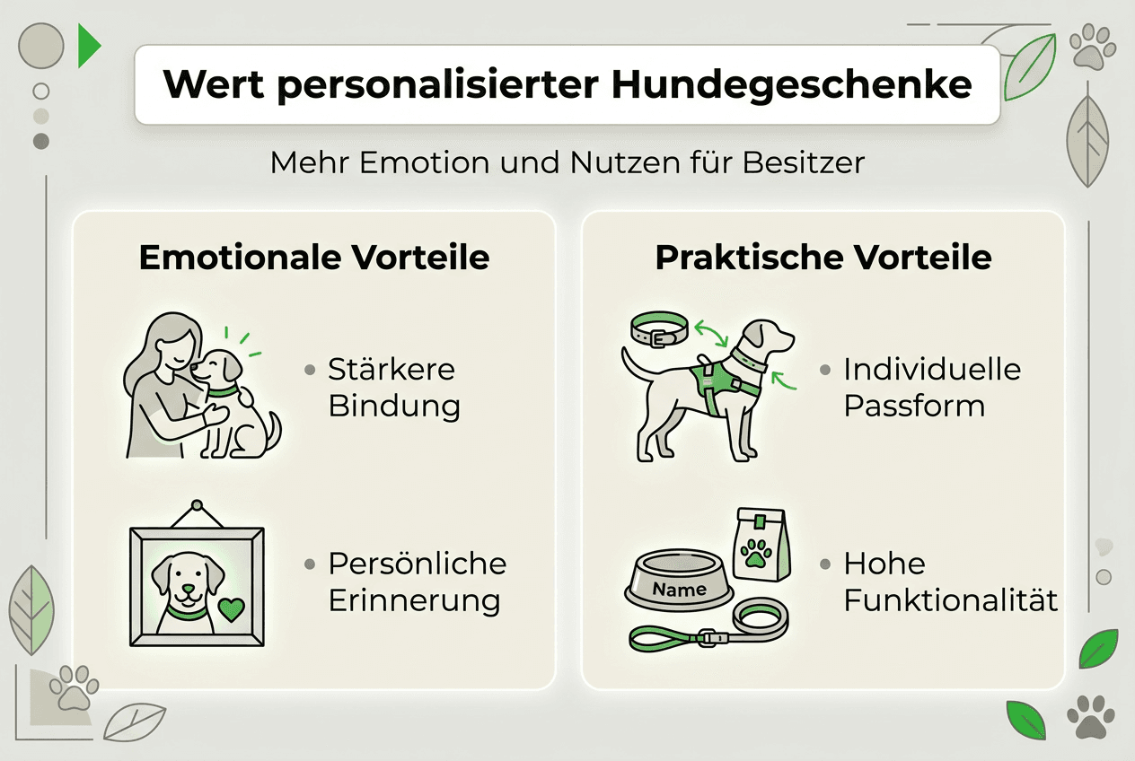 Infografik: Warum individuell gestaltete Geschenke für Hunde so beliebt sind