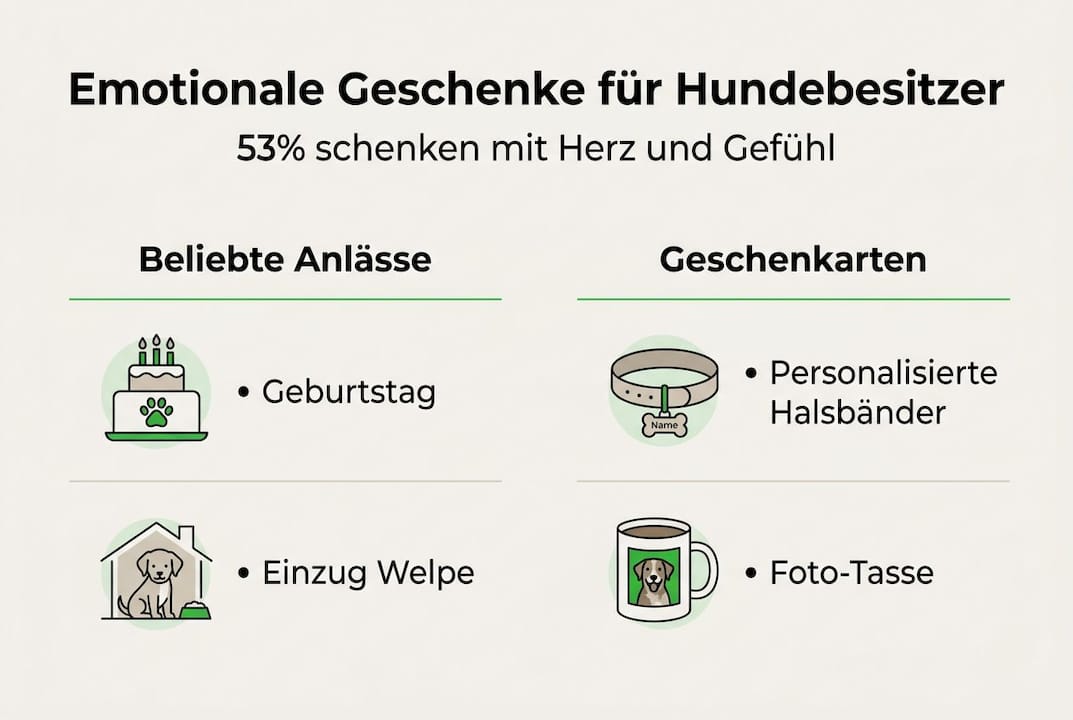 Infografik: Warum schenken Hundebesitzer so gerne? Emotionale Beweggründe im Überblick