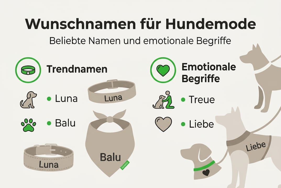 Infografik: Die beliebtesten Namenstrends für Hunde auf einen Blick