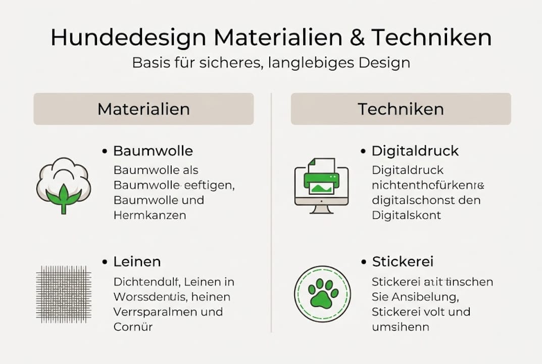 Übersicht: Materialien und Fertigungstechniken für Hundezubehör