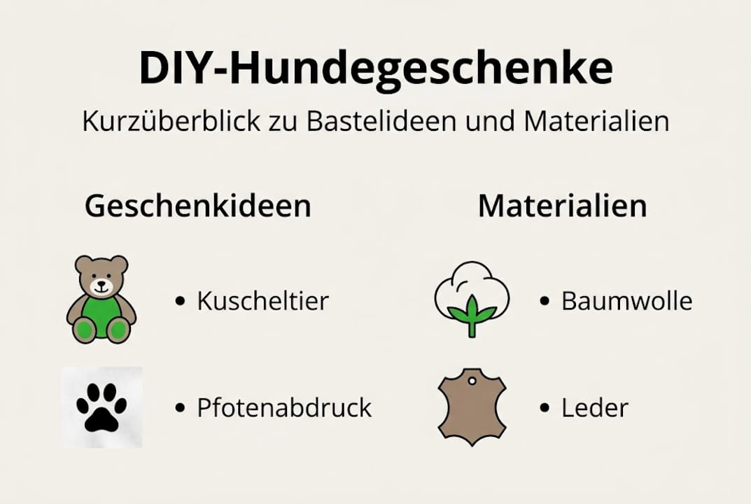 Übersicht: Kreative DIY-Geschenkideen für Hunde und passende Materialien