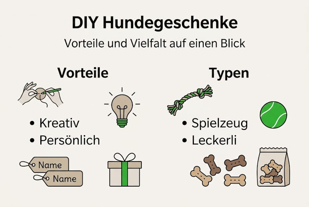 Übersicht: Die Vorteile und verschiedene Arten selbstgemachter Geschenke für Hunde