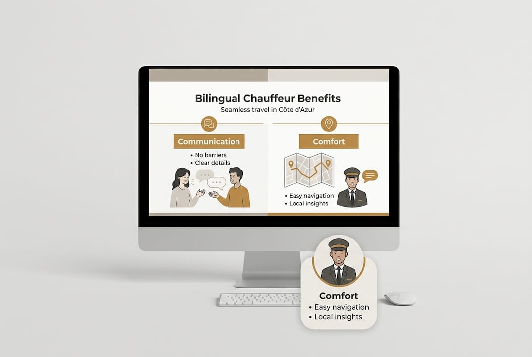 Infographic of bilingual chauffeur service benefits