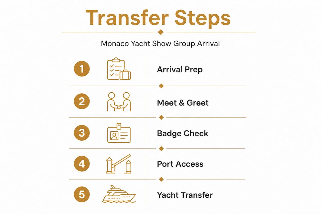 Infographic of Monaco transfer process steps