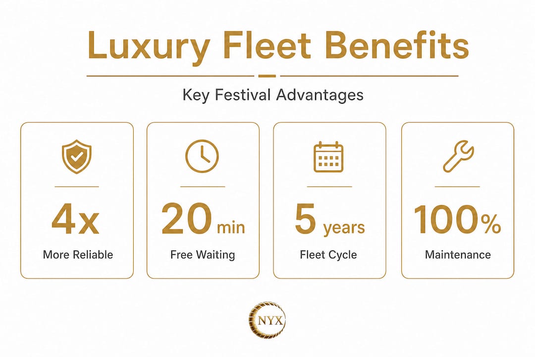 Infographic highlights luxury fleet festival advantages