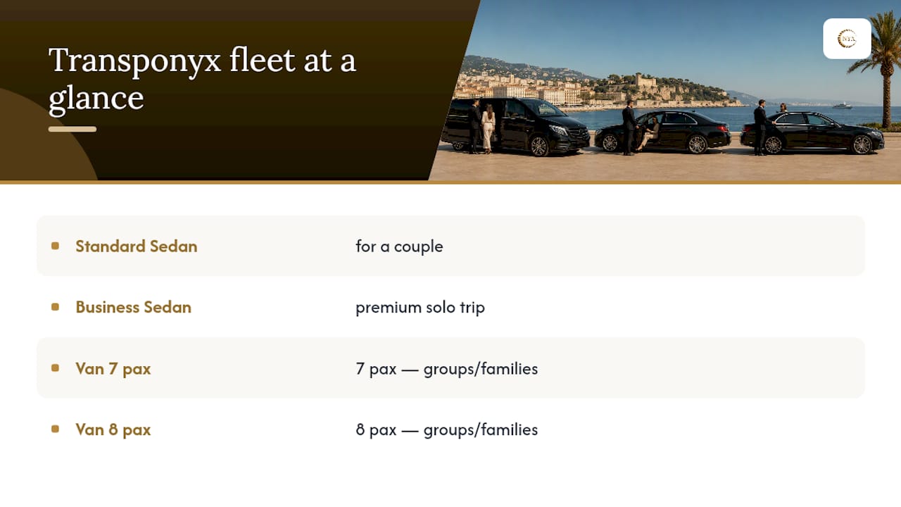 TranspOnyx: the private chauffeur alternative for a stress-free market day — overview diagram