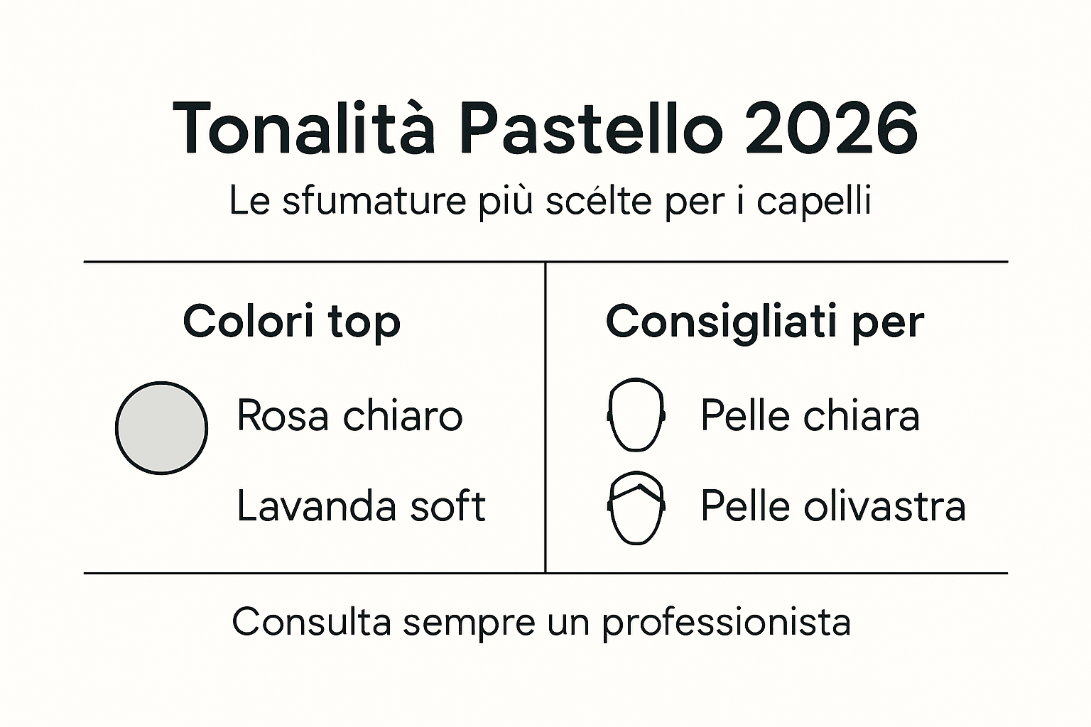 Guida visiva ai colori pastello per i capelli: idee e consigli utili