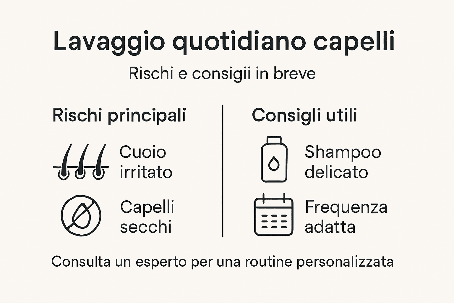 Guida visiva: quali sono i rischi più comuni quando si lavano i capelli e i consigli utili per evitarli