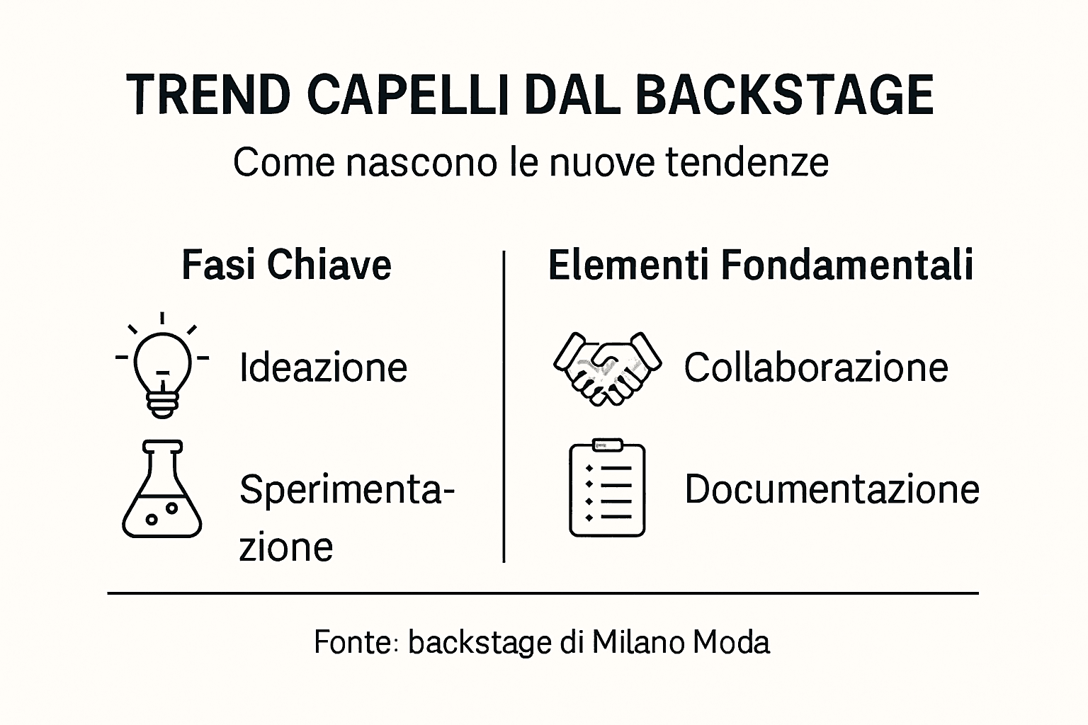 Infografica: come nascono i trend capelli direttamente dal backstage