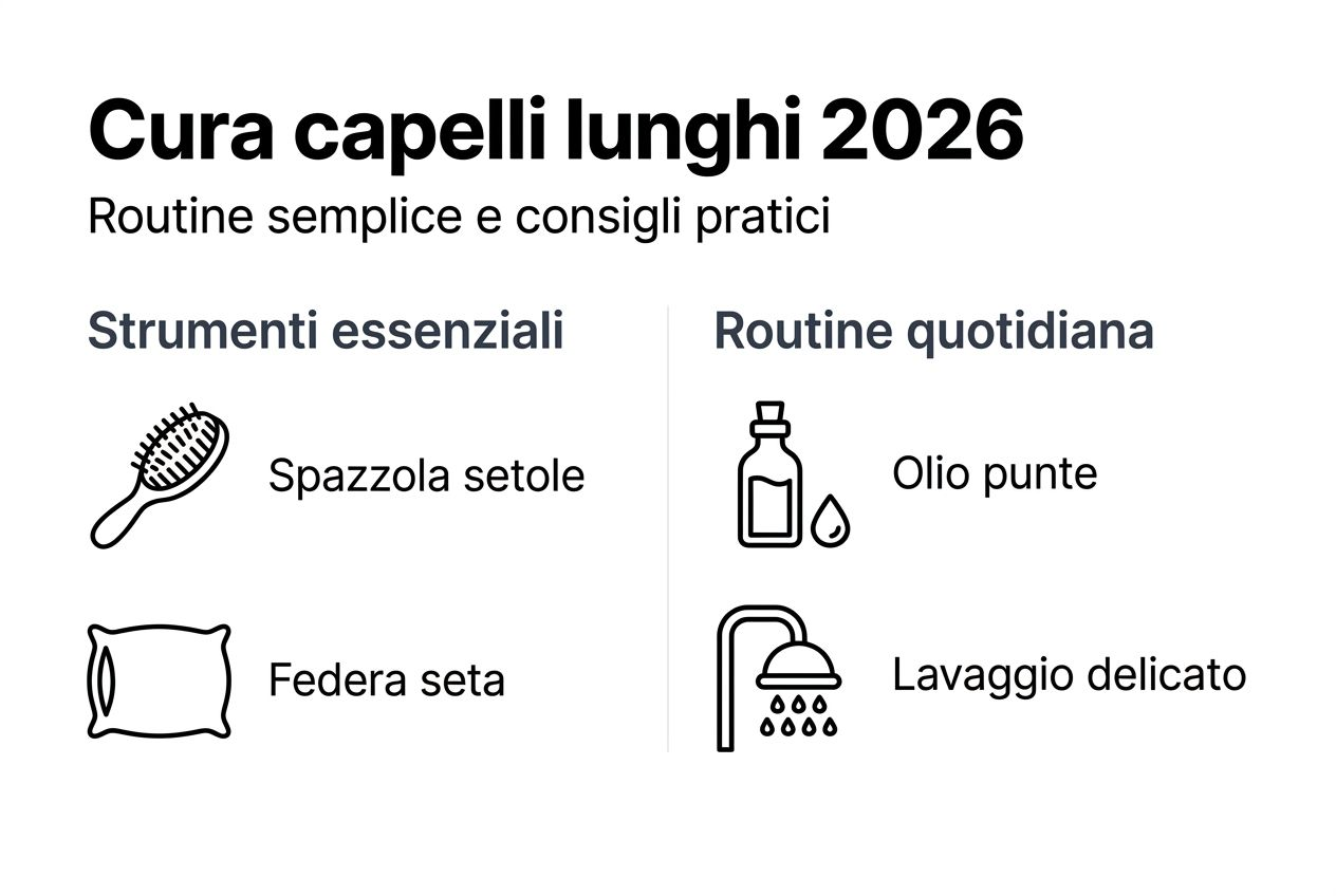 Guida illustrata alla routine perfetta per la cura dei capelli lunghi