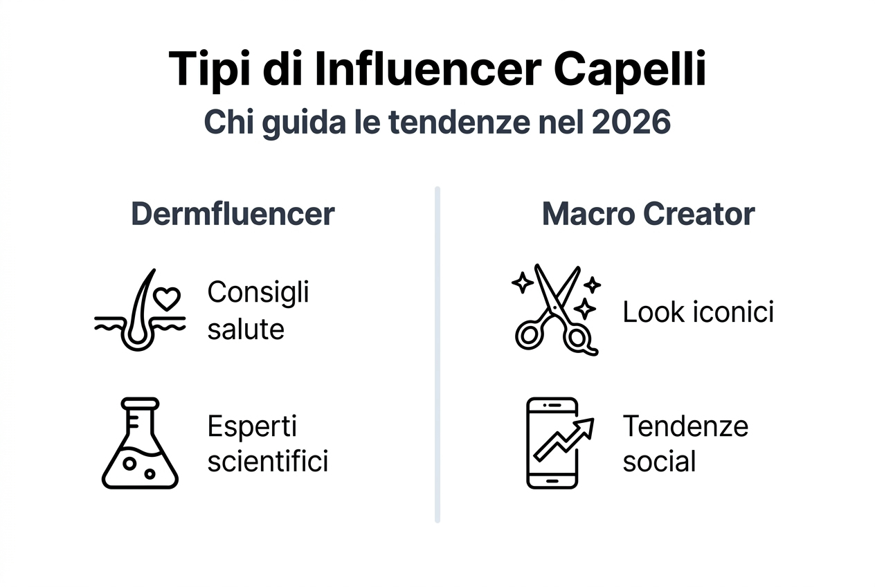 Guida visuale ai diversi profili di influencer nel mondo dell’haircare