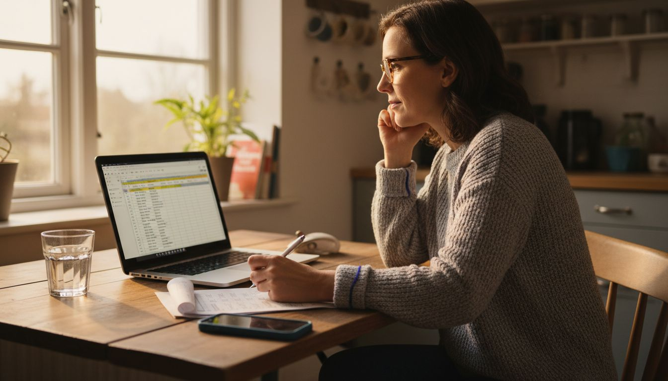 Woman selecting data fields for Excel export