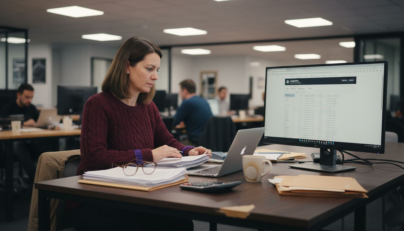 Controller uploading structured data to accounting system