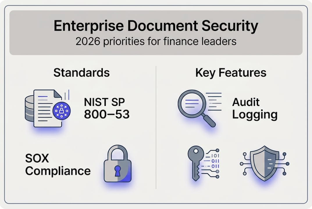 Infographic: security standards and features overview