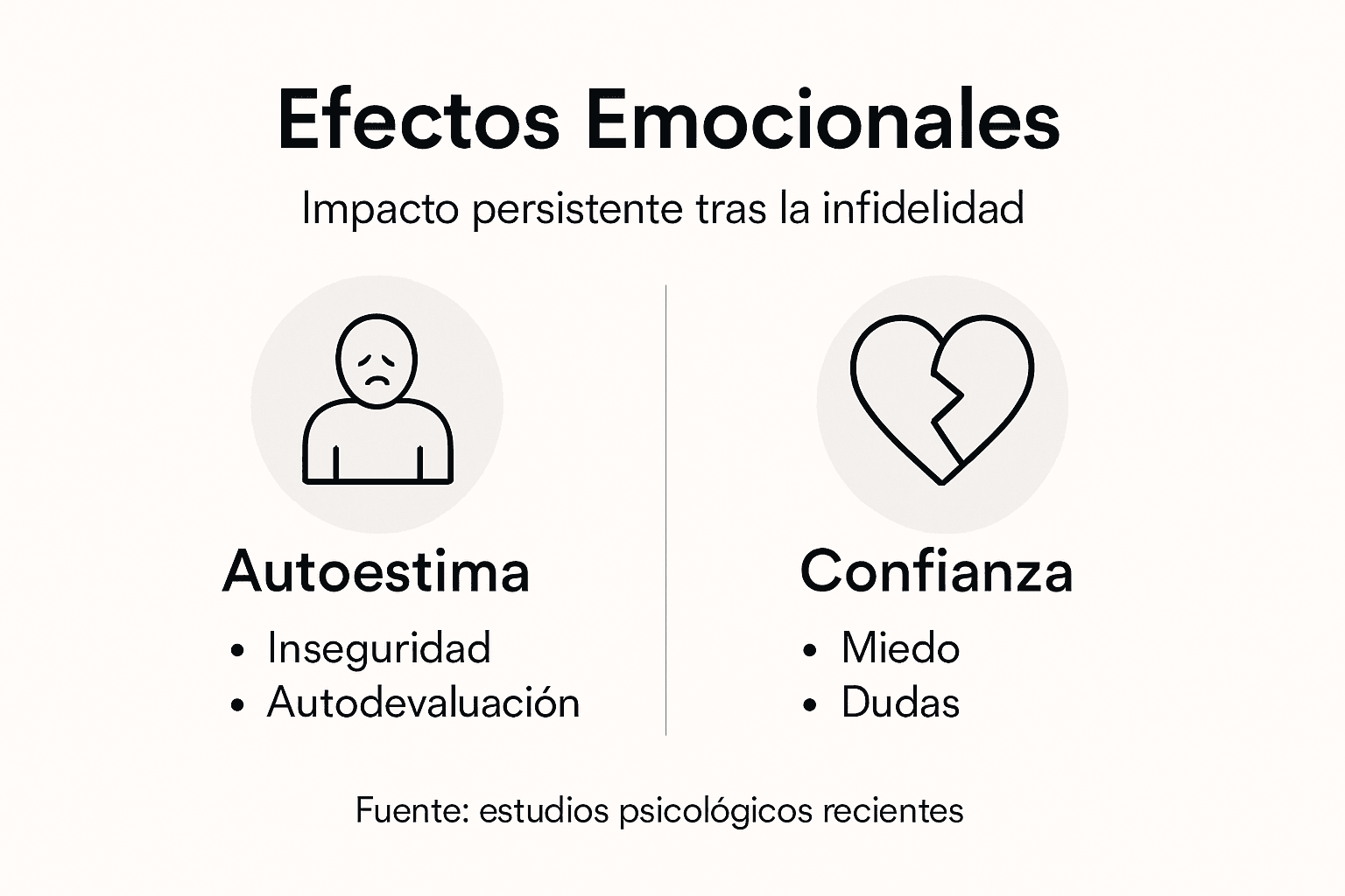 Efectos a largo plazo de la infidelidad 2 Infographic: How does infidelity affect you emotionally?