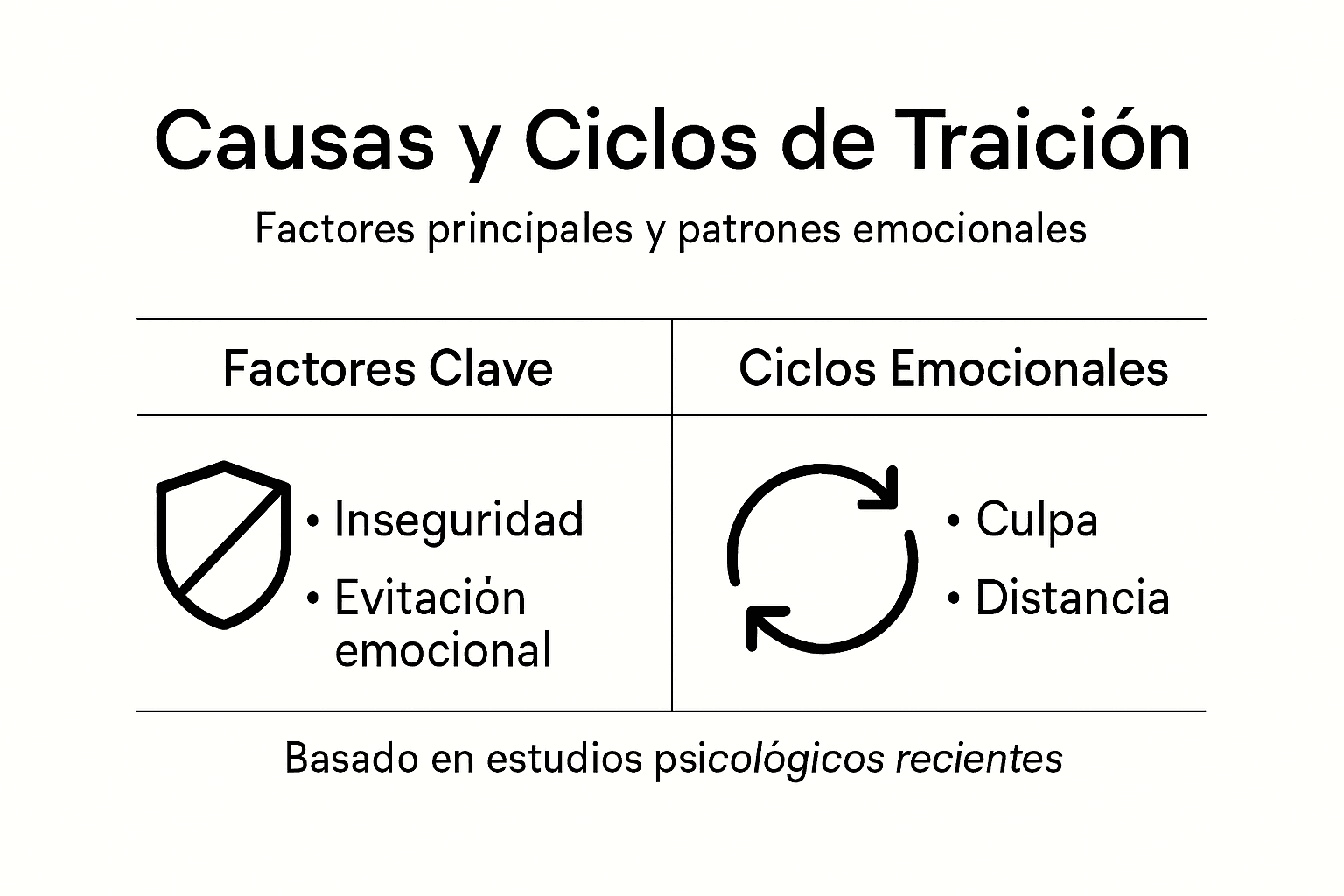Por Qué Ocurre una Traición 1 Infografía que explica las principales razones por las que se produce una traición