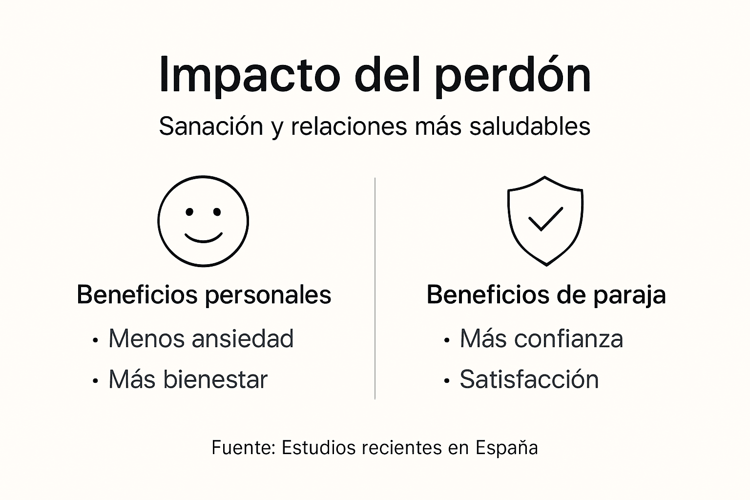 Infografía sobre cómo influye el perdón en la relación de pareja