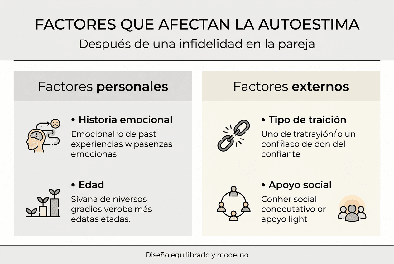 Infografía: ¿Qué influye en nuestra autoestima?