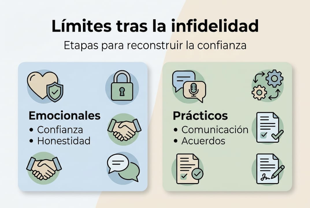 Infografía: Cómo establecer límites después de una infidelidad