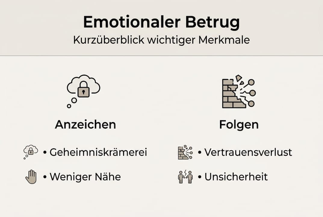 Grafik: Was ist emotionaler Betrug und welche Auswirkungen hat er?