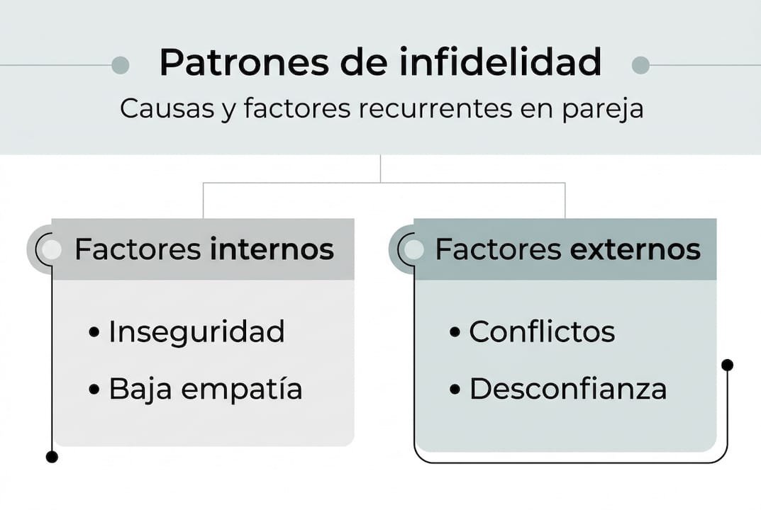 Infografía: ¿Cuáles son los principales patrones y motivos detrás de la infidelidad?