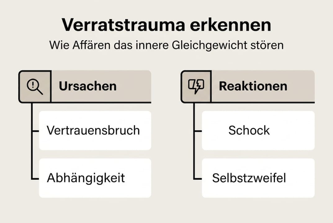 Grafik: Was steckt hinter einem Verratstrauma und wie reagieren Betroffene darauf?