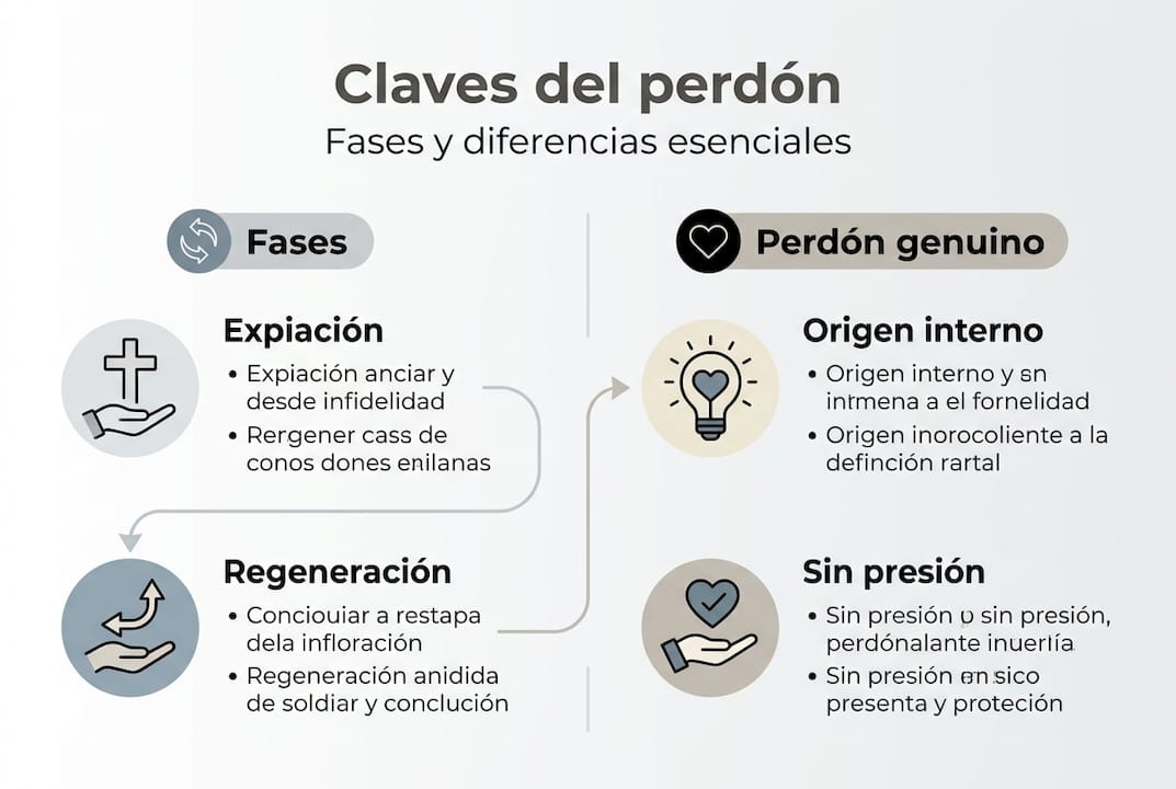 Infografía: ¿Cómo es el proceso de perdonar? Etapas clave que debes conocer