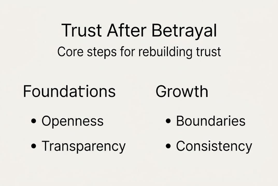 Infographic summarizes rebuilding trust foundations