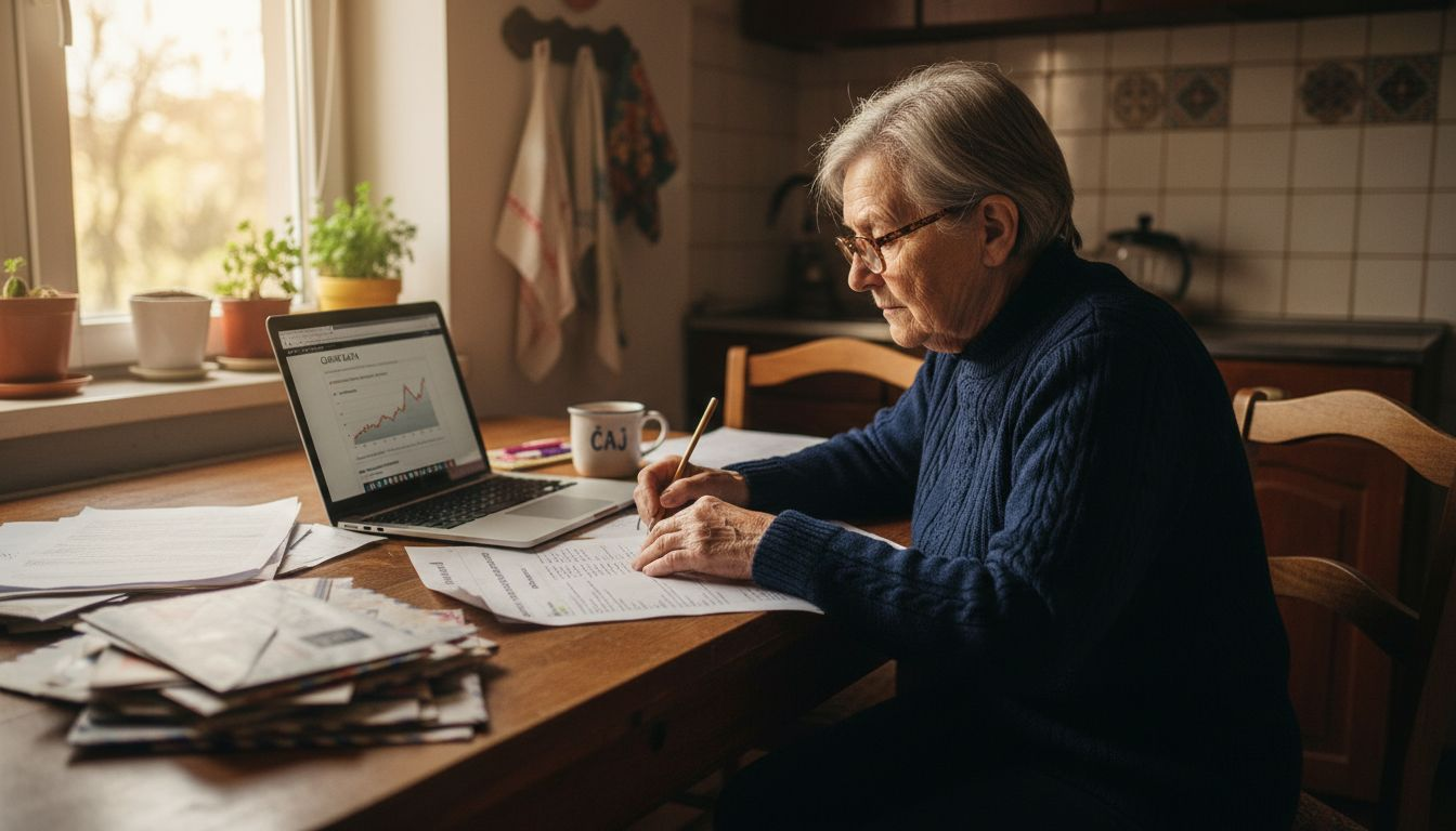 Žena za stolom detaljno analizira što sve utječe na cijenu zlata.