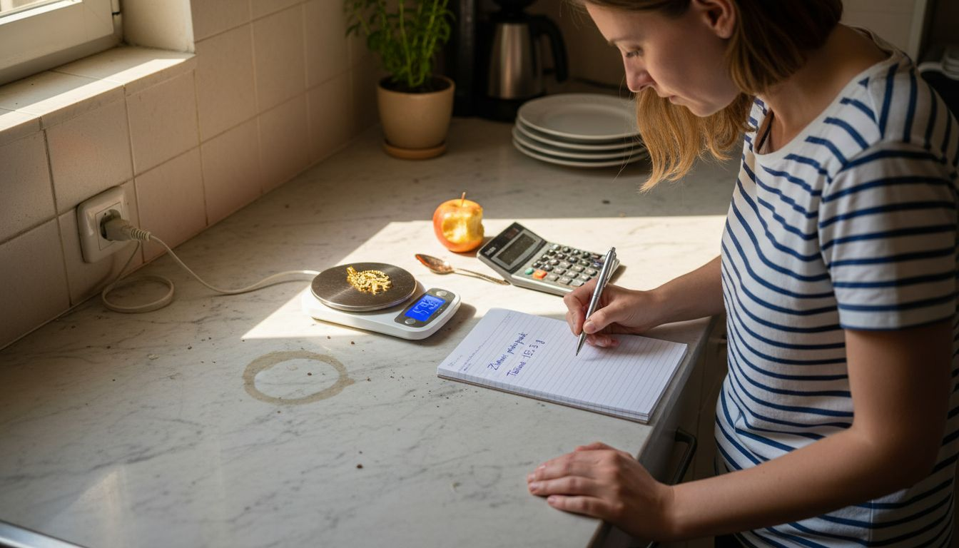 Kako kod kuće izmjeriti težinu zlatnog privjeska na običnoj vagi