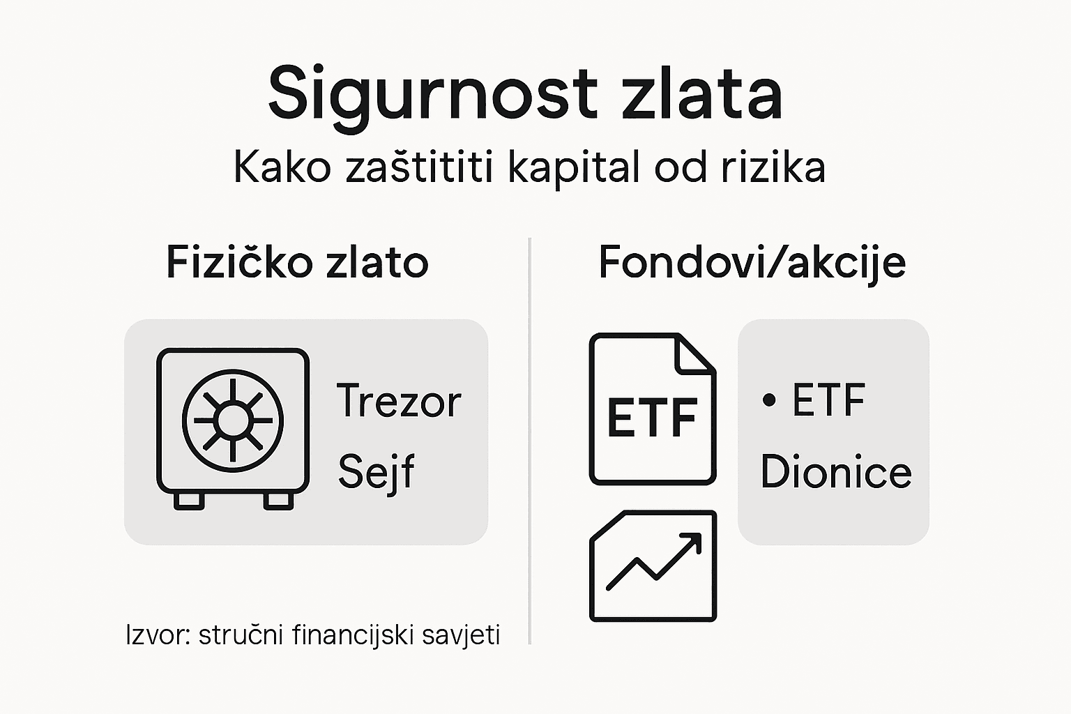 Infografika: Kako sačuvati vrijednost svog kapitala ulaganjem u zlato