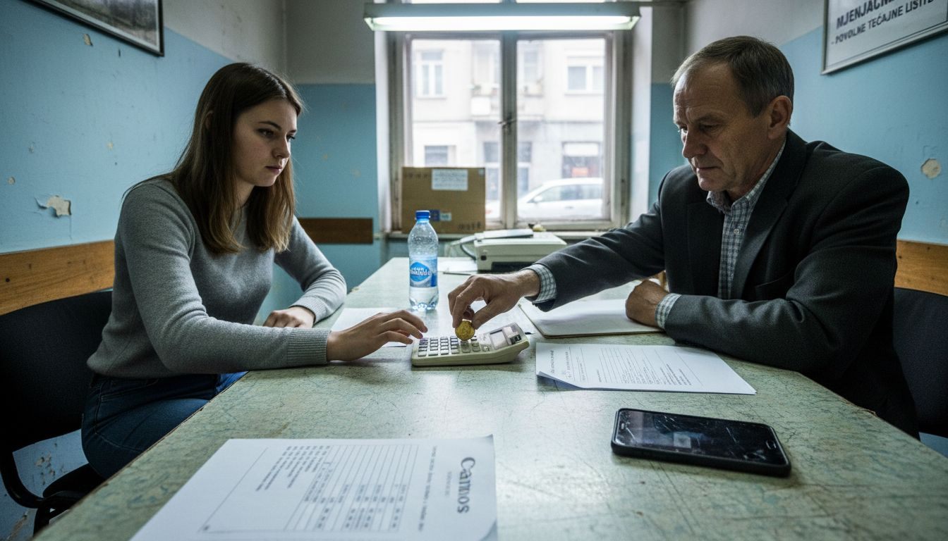 Pregovaranje o cijeni zlata uz pomoć zlatnika i kalkulatora – važno je dobro izračunati vrijednost prije dogovora.