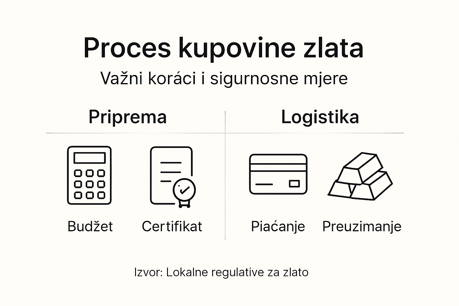 Jednostavna hrvatska infografika: kako pametno ulagati u zlato