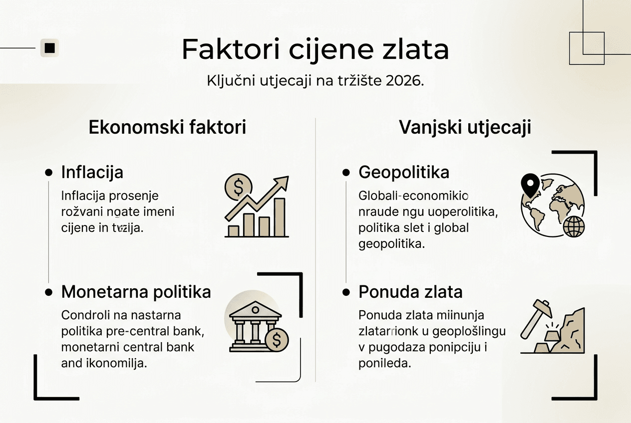 Infografika: što sve utječe na vrijednost zlata