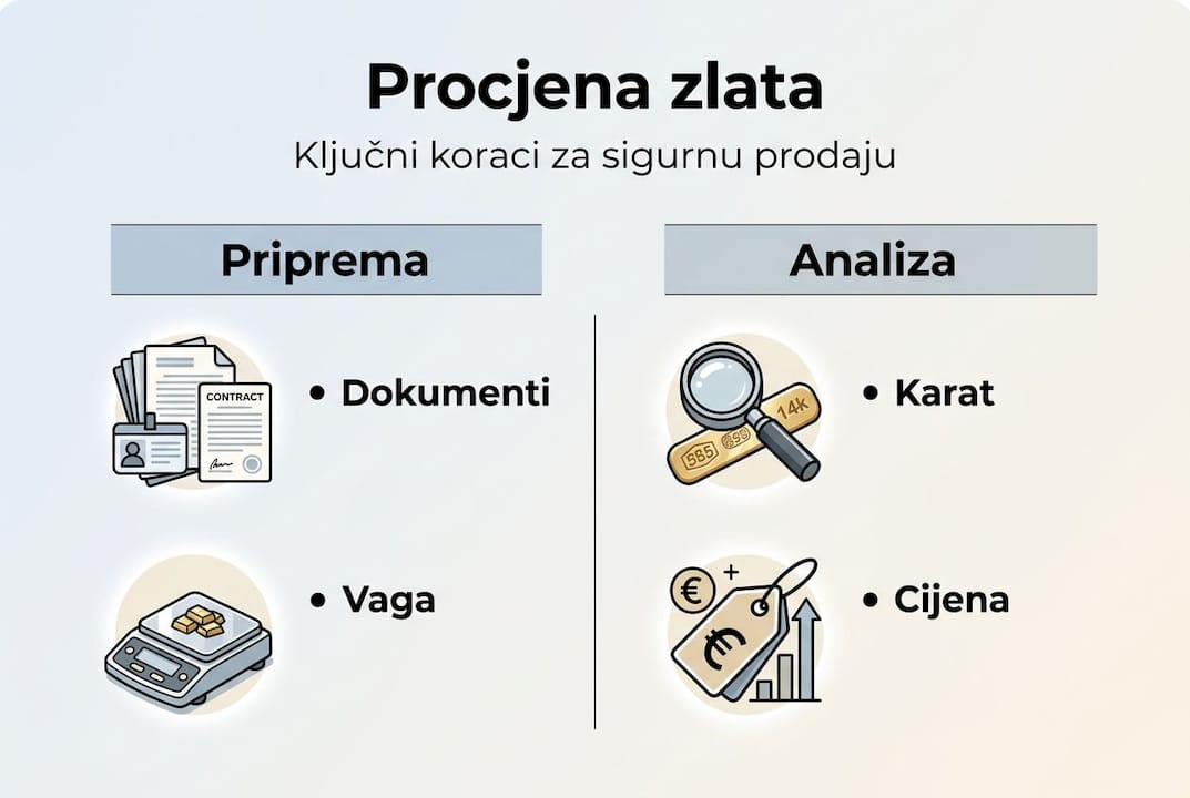 Infografika: Kako procijeniti vrijednost zlata – korak po korak