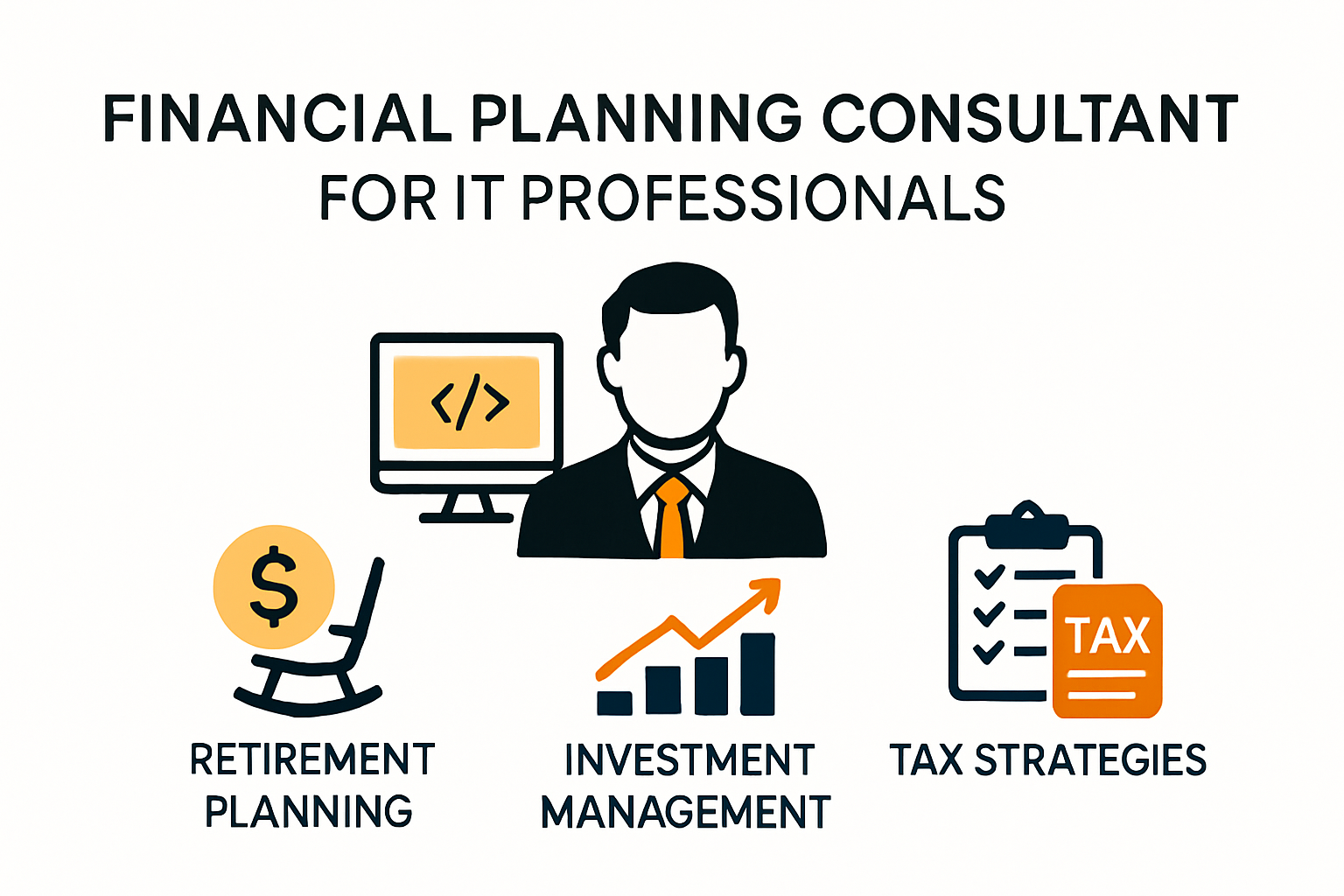 Roles and services of financial planning consultant infographic