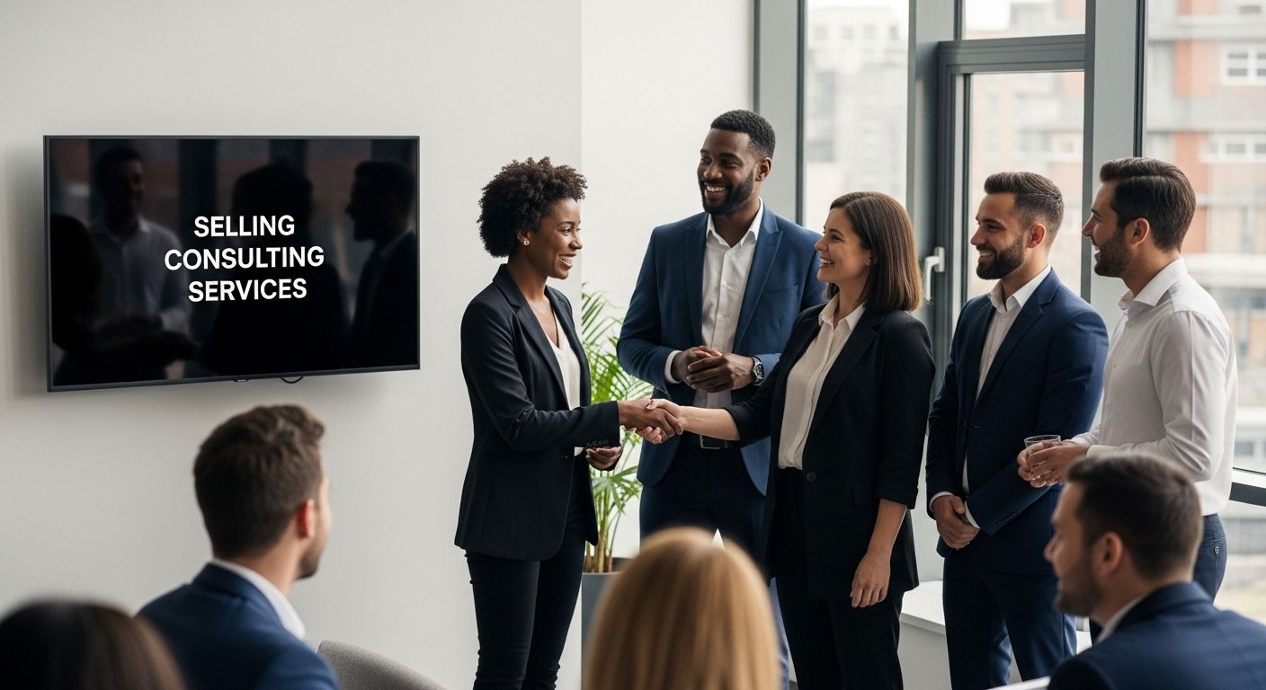 consulting services handshake office