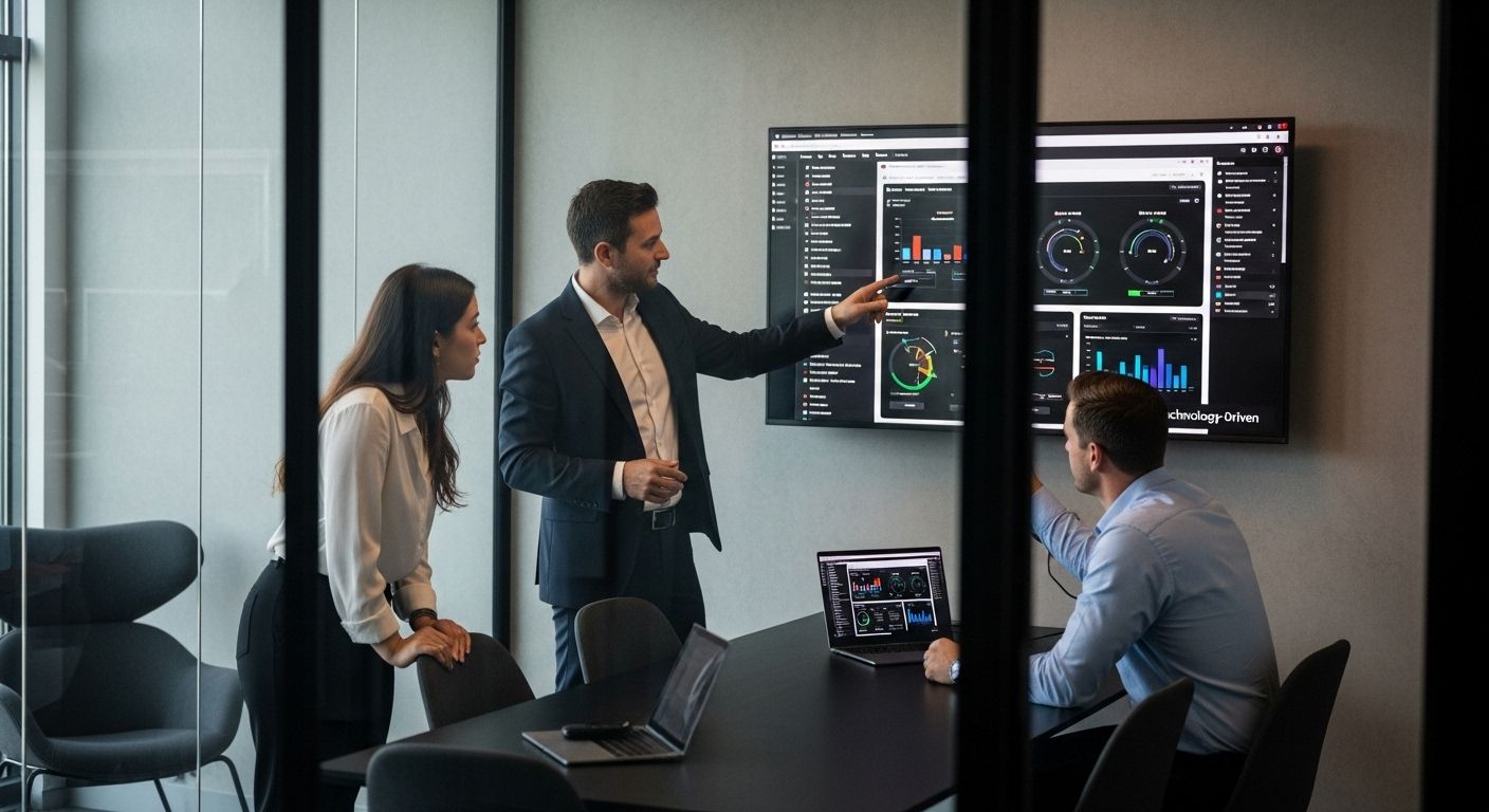 consultant presenting technology strategy
