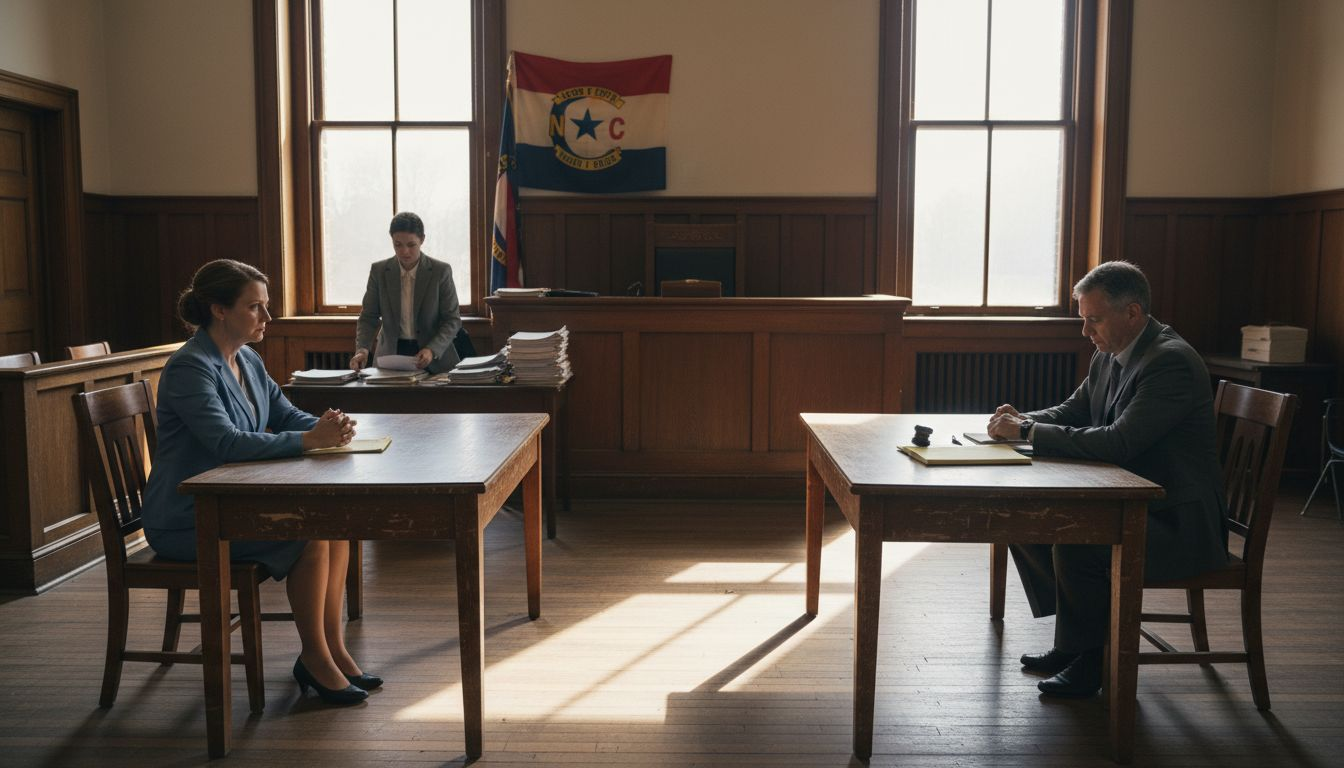 Annulment hearing in county courthouse