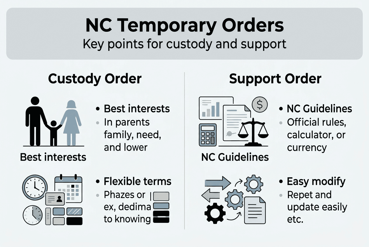 Infographic NC temporary custody and support orders