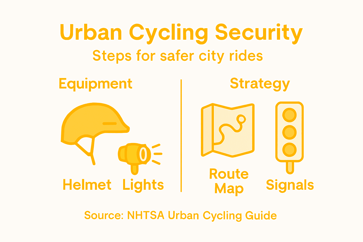 Infographic cycling security steps equipment strategy