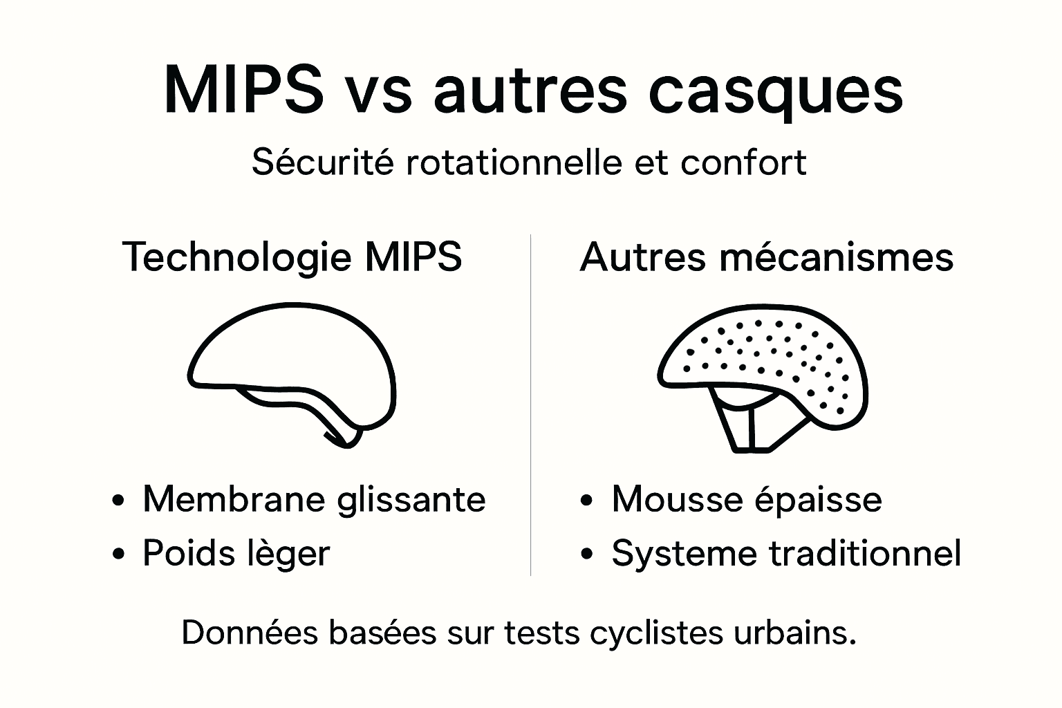 Comparatif visuel : sécurité des casques MIPS versus modèles traditionnels