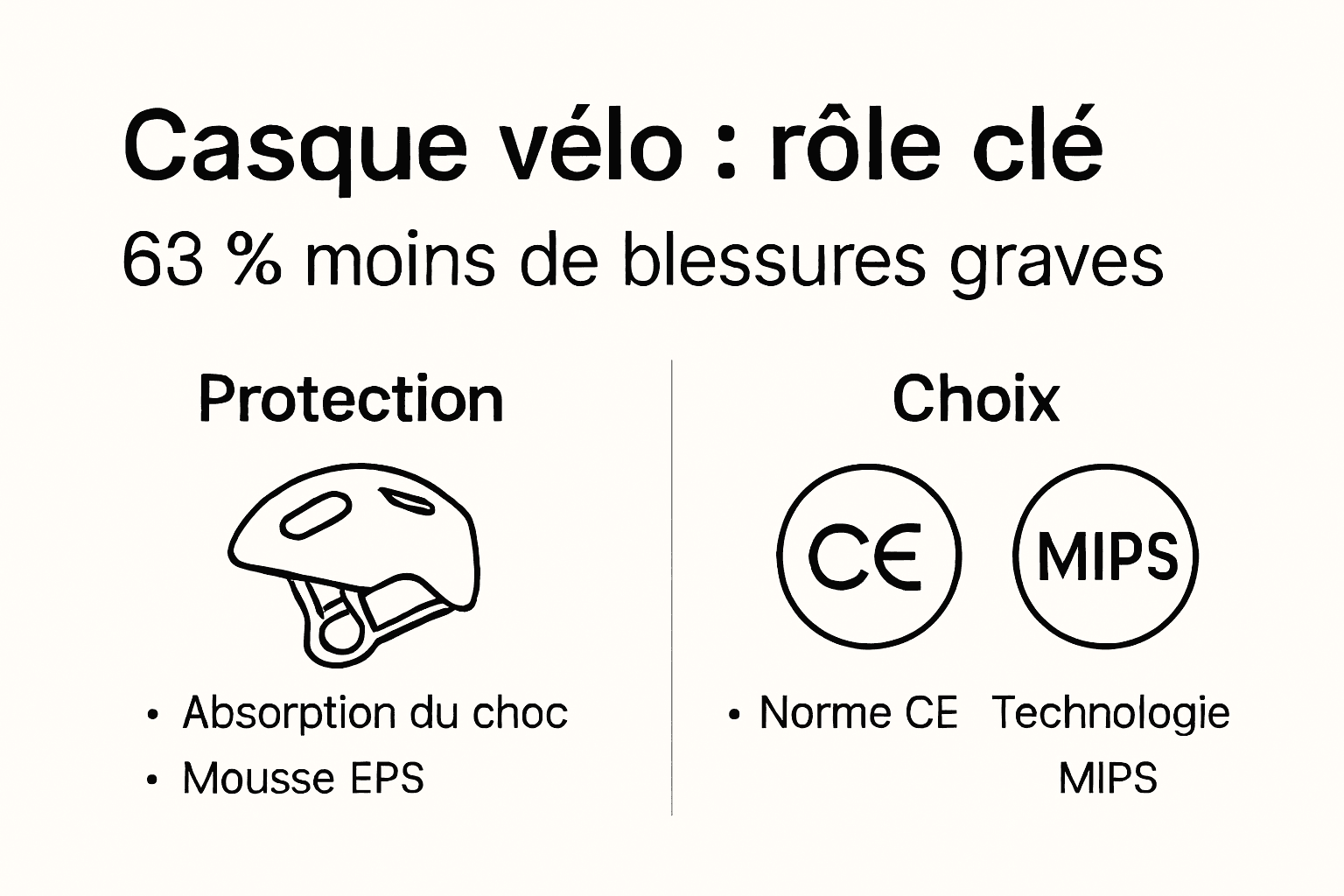 Tout savoir sur les normes et les protections des casques de vélo : l’infographie indispensable