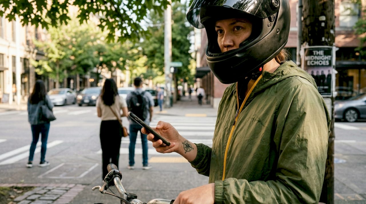 Integral helmet chin bar protects cyclist