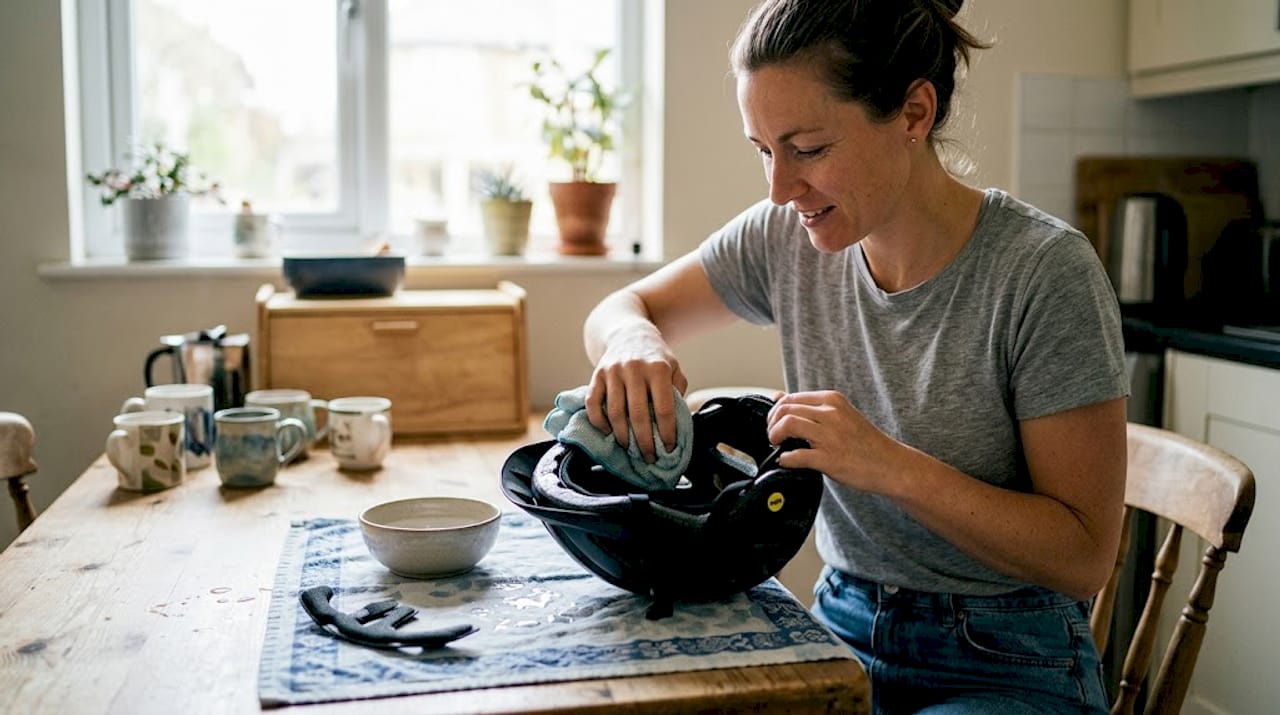 Comment nettoyer efficacement un casque de vélo équipé du système MIPS, même si vous n’avez qu’une cuisine à disposition ?