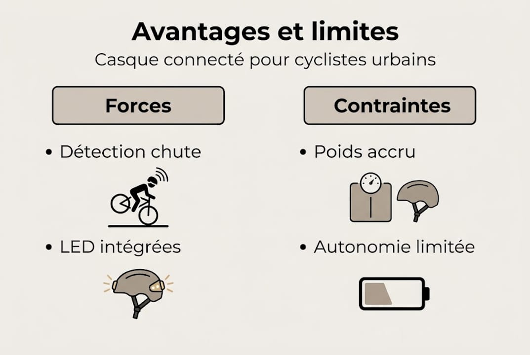 Infographie : atouts et limites des casques connectés