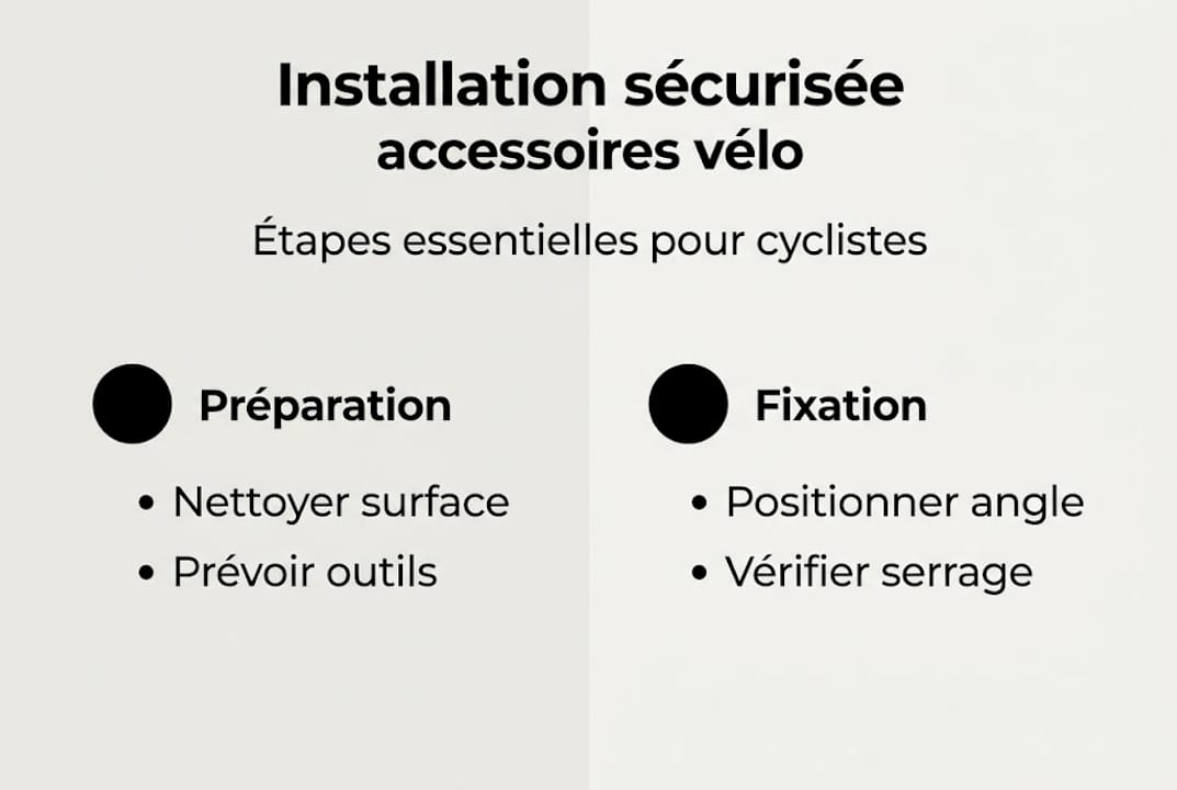 Infographie : les différentes étapes pour installer vos accessoires de vélo